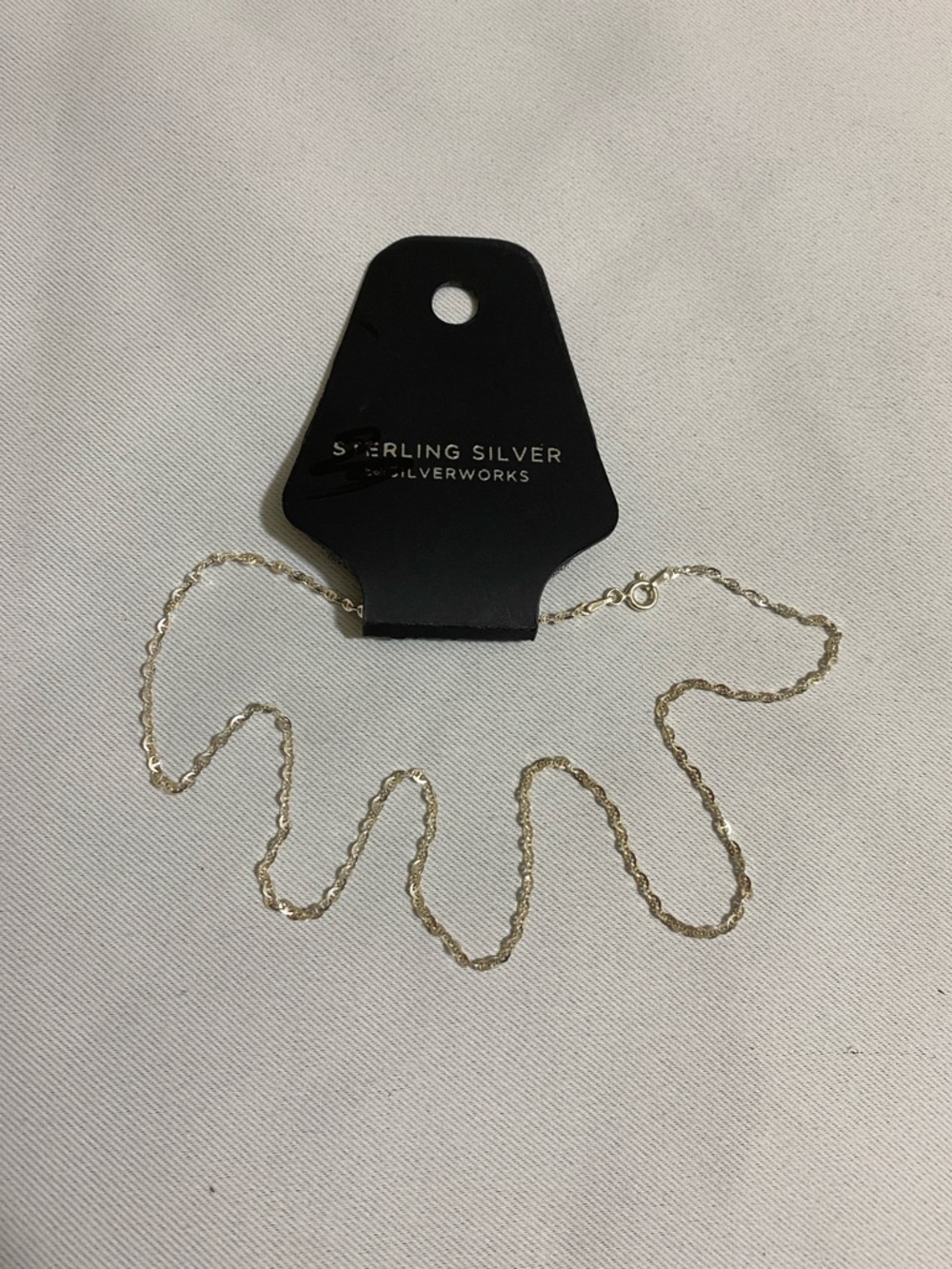 18" BELK Silverworks 925 Sterling Silver Mariner Link Chain Necklace